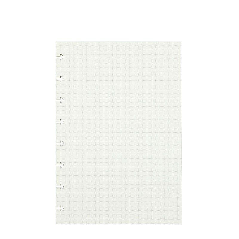 60 Sheets/Pack A5 Loose Leaf Notebook Core Inner Paper 8 Disc Mushroom Hole Notepad Inside Pages Weekly Daily Planner Stationery: Dotted grid