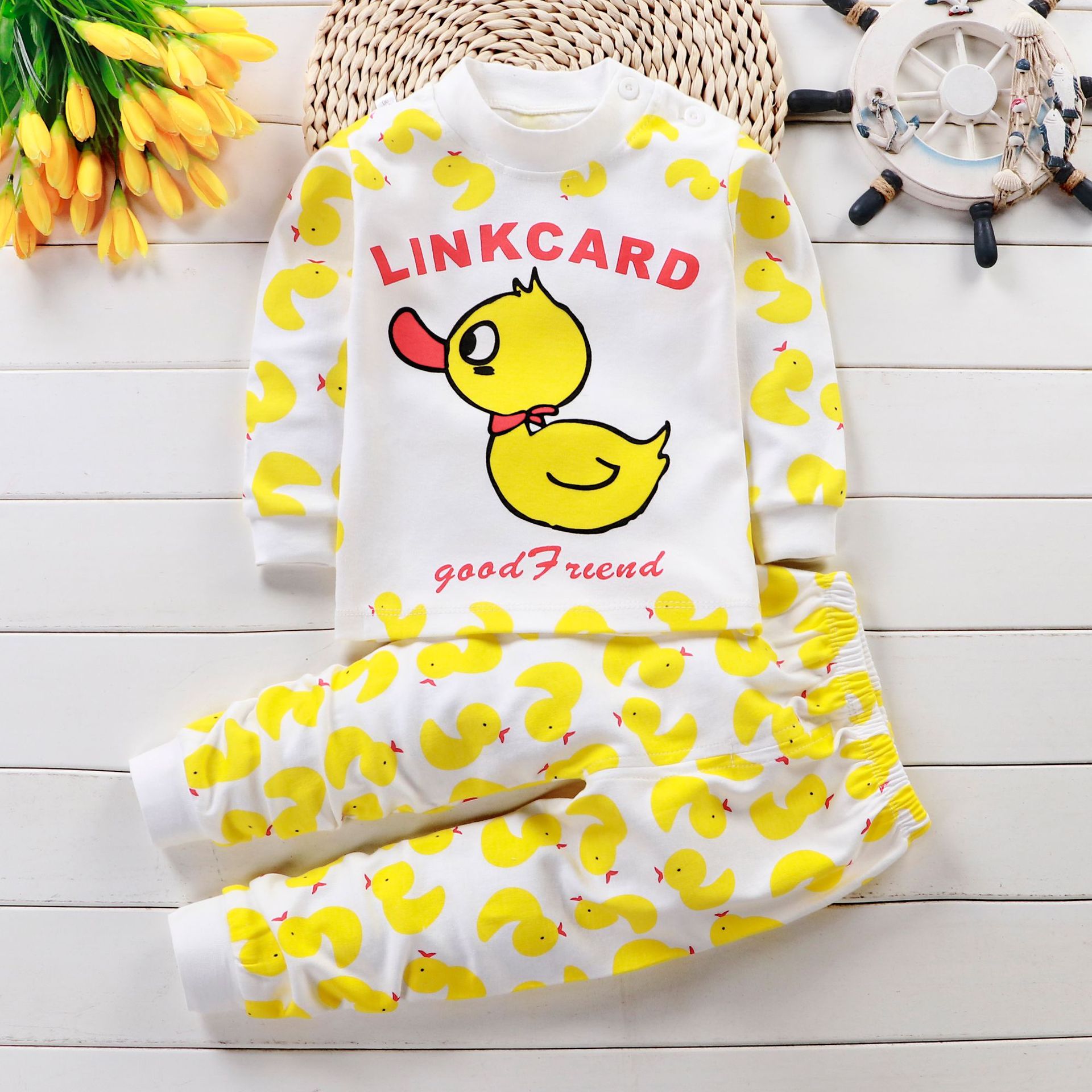 Kids Baby Unisex Underwear Outfits Children Cute Pajamas Suits Children Sleeping Clothing Cotton Toddler Sleepwear: P4
