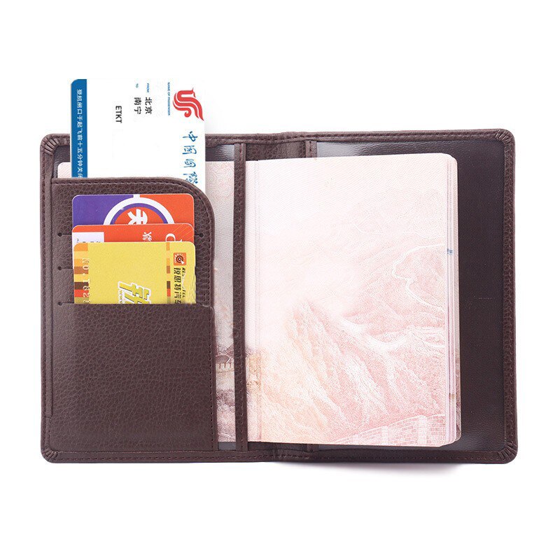 Männer Reisepass Abdeckungen Solide Gutschrift Identifikation-karten Ordner Handgemachte Frauen Pässe Halfter fallen Reisepass Geldbörsen (kunden verfügbar)