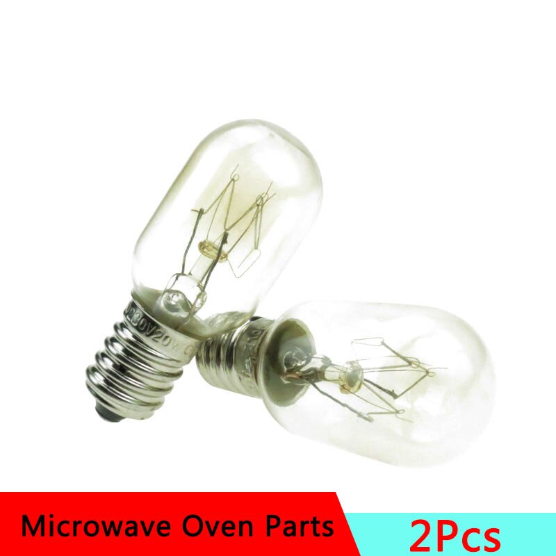 Pack von 2 E14 Basis 220V 20W Mikrowelle Glühbirne Lampe Ersatzteile für Mikrowelle Zubehör