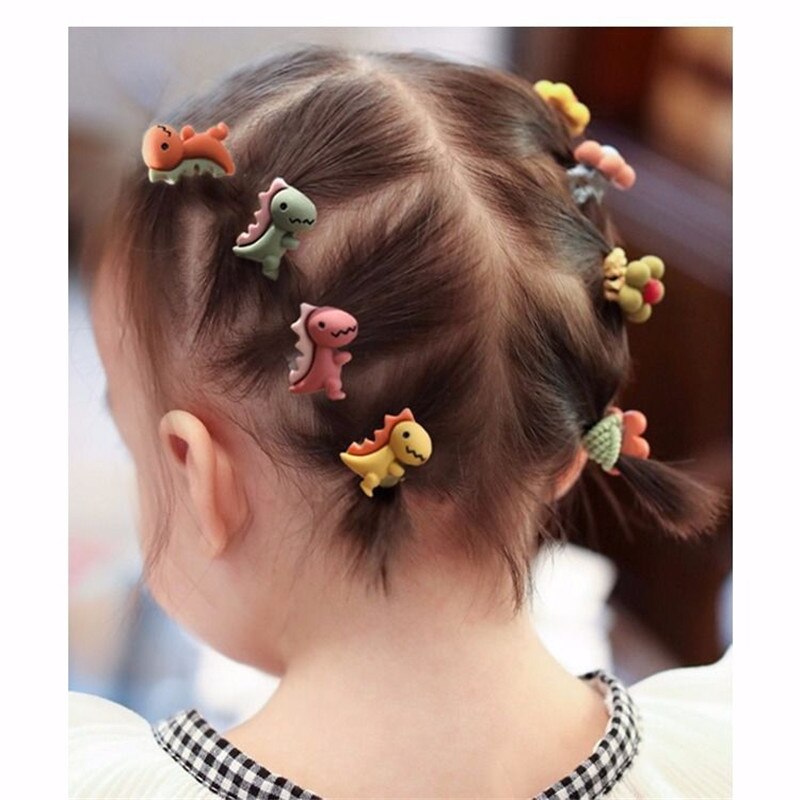 5PCS Lovely Flower Princess Headwear Baby Headdress Girls Hair Accessories Kids Elastic Hair Bands Children Hair Ropes