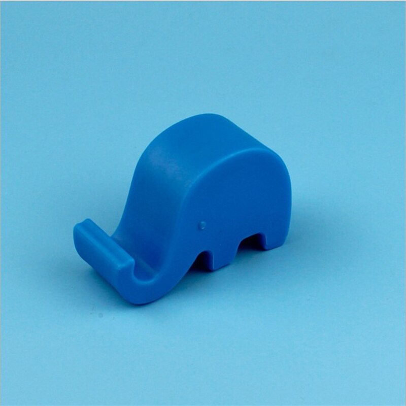 4Color Universal Mini Elephant Smart Phone Table Desk Mount Stand Phone Holder for Cell Mobile Phone Tablets Bracket: orange