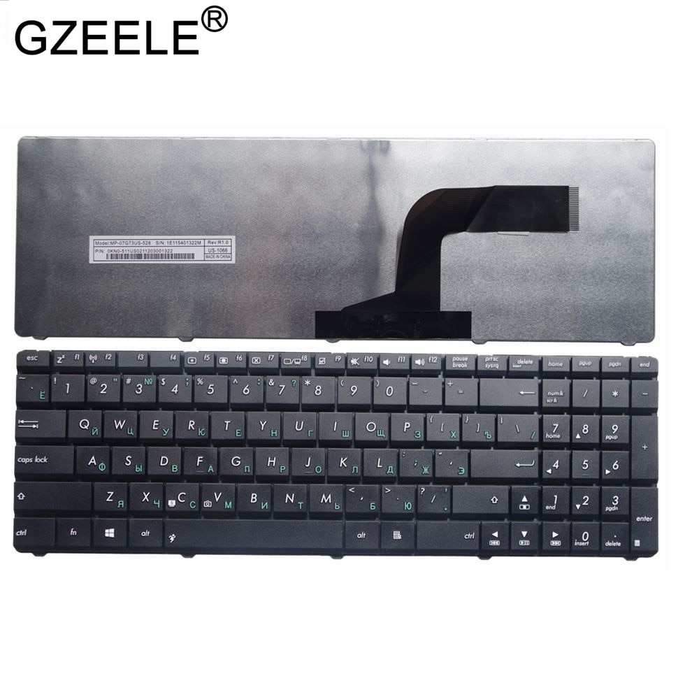 GZEELE RU Layout Laptop Keyboard for Asus K52 K52F K52J K52JB K52JC K52JE K52JK G73 G73J G73JH G73Jw G73S G73Sw russian