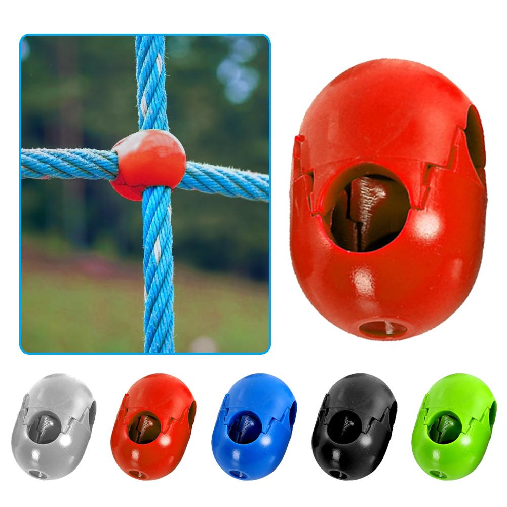 5Pcs Climbing Rope Net Crawling Buckle Plastic Connector Climbing Accessories Outdoor Amusement Swing Climbing Rope Parts