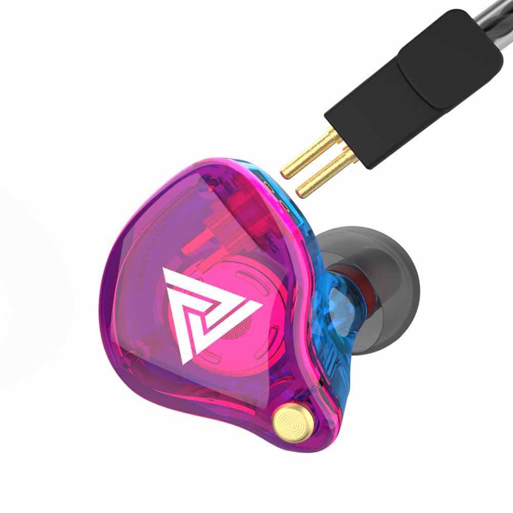 QKZ VK4 Universal Detachable In-Ear Bass Wired Earphones Music Earbuds with Mic: Multicolor