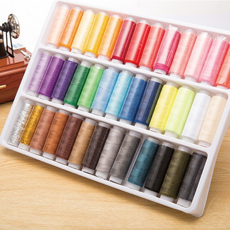 20 Kleuren Naaigaren Kits 329ft Polyester Naaigaren Multifunctionele