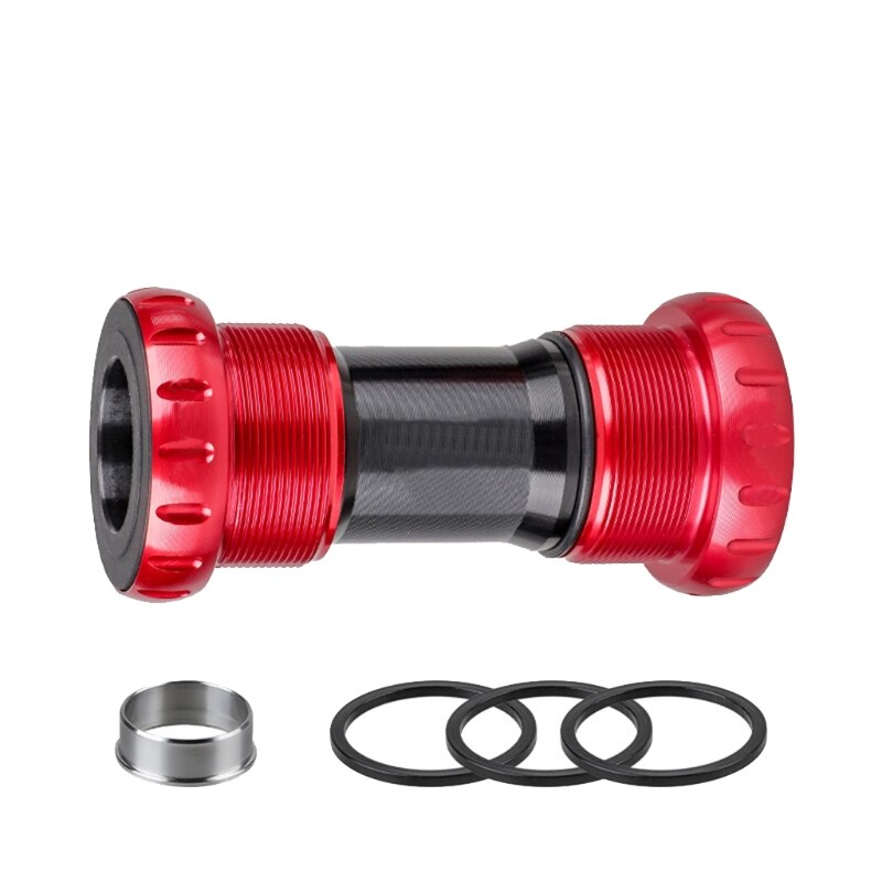 MTB BIKE 24 22MM Sealed BB Set / Ceramic Bottom Bracket Bearing Bike Thread Kit SRAM GXP Prowheel Crankset Part: red