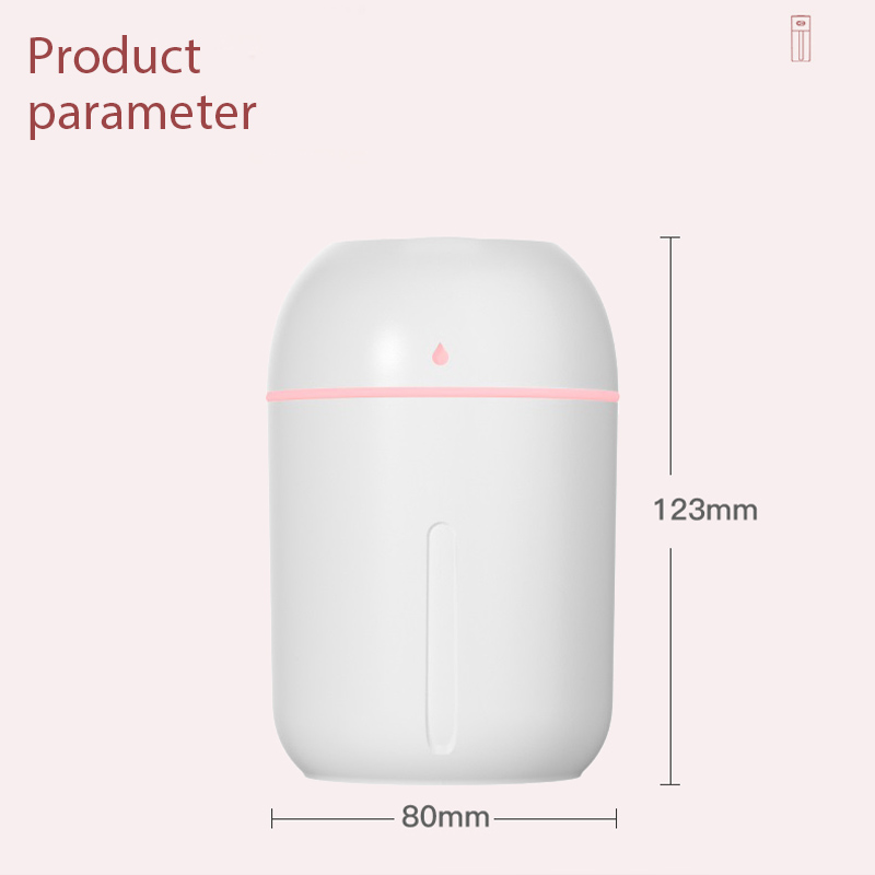330ML Mini Portable Ultrasonic Air Humidifier Aroma Essential Oil Diffuser USB Mist Maker Aromatherapy Humidifiers for Home