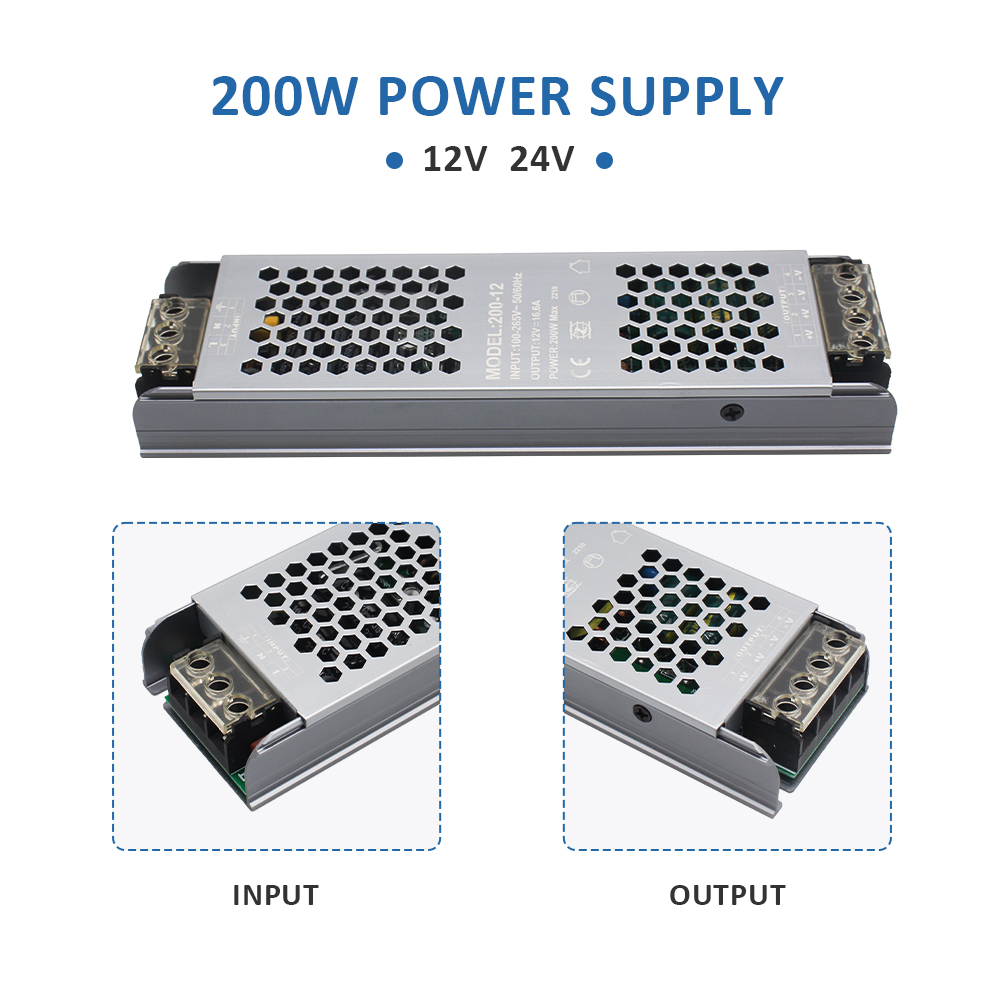 Verlichting Transformator AC110V 220V Naar Dc 12V 24 V Voeding Adapter 60W 100W 200W 300W 400W 12 24 Volt Led Strip Switch Driver