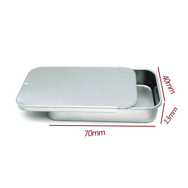 1Pcs 51*10*26mm Mini Iron Box Slide Cover Storage Box Wedding Jewelry Pill Cases Portable Tin Boxes Container Home Storage: G