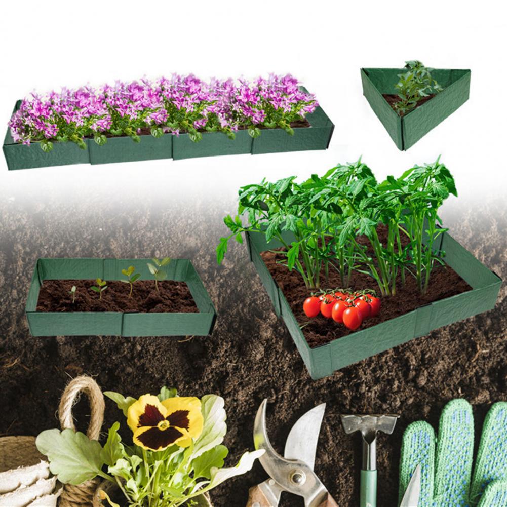 Garden Bed Edging Modern Ground Raised Planter Garden Bed Wear-resistant Plant Bed