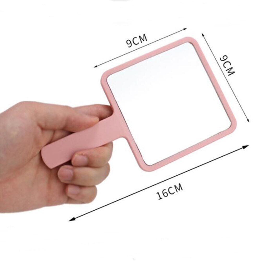 Handheld Makeup Mirror Square Makeup Vanity Mirror with Handle Hand Mirror SPA Salon Compact Mirrors Cosmetic Mirror for Women