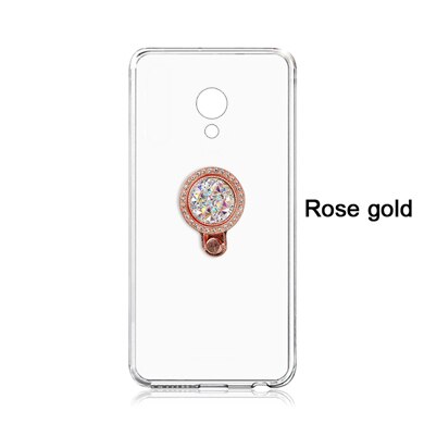 Funda for Meizu MX6 Cases 5.5 inch Soft Transparent TPU Rhinestone Case for Meizu MX6 Cover: 5