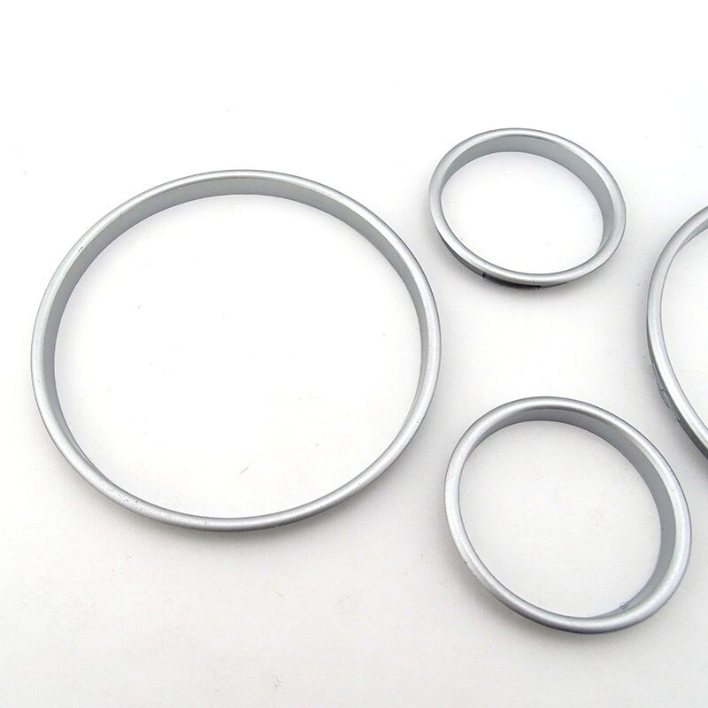 Dla Bmw E38 E39 E53 srebrna opaska pomiarowa deska rozdzielcza pierścień z tworzywa sztucznego Abs