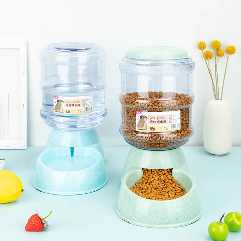 Cuencos alimentadores para mascotas de gran capacidad, cuenco de comida para perros pequeños, dispensador automático de agua, cuencos para gatos, cuencos de alimentación para mascotas, cuenco de agua para beber