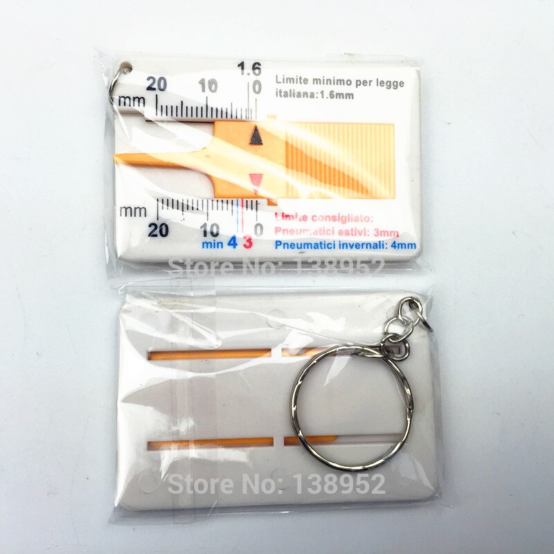 . 0-20mm tire pattern measure gauge Tire thread gauge plastic tire gauge tire depth gauge 100pcs/lot!