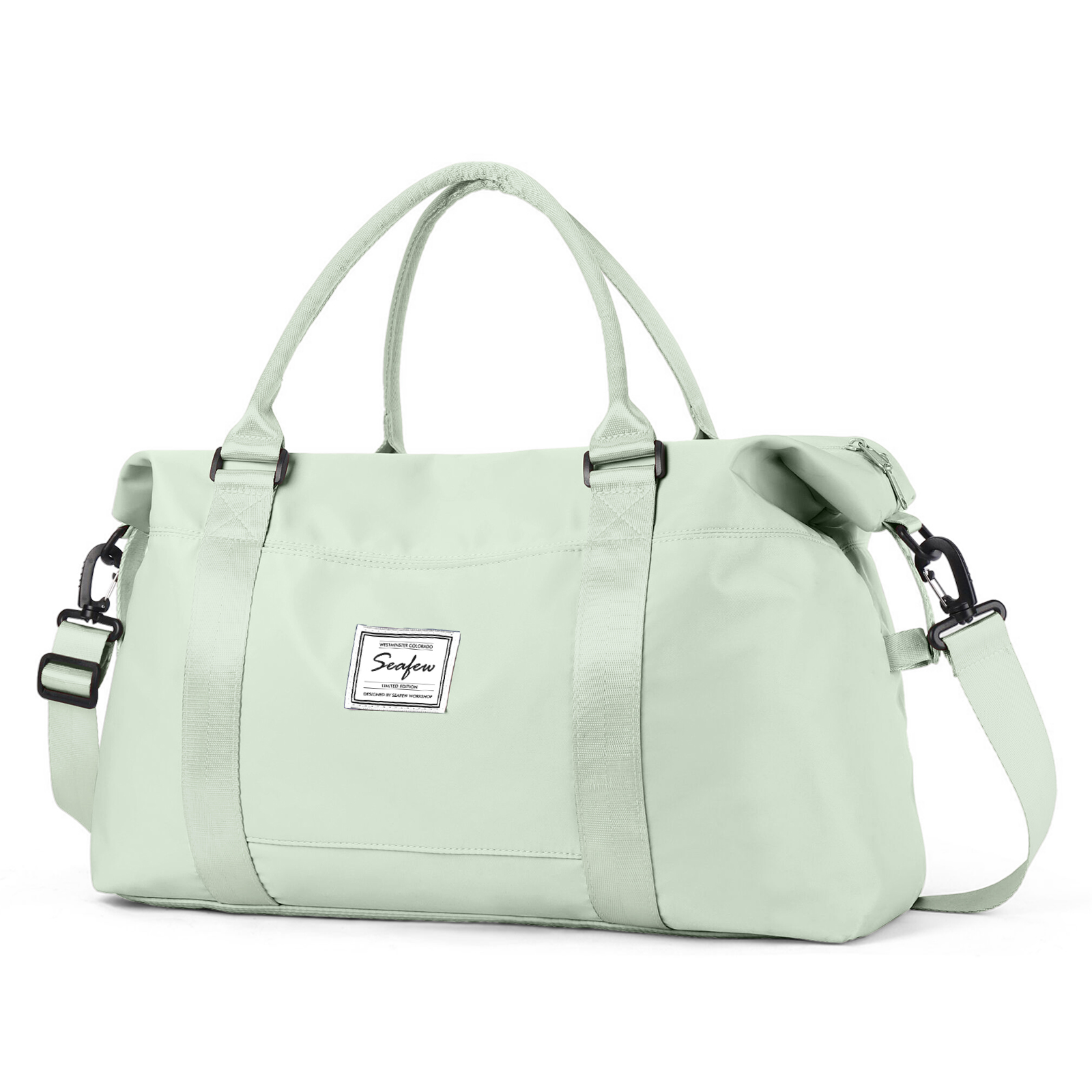 Travel Bag Male Female Large-Capacity Hand Luggage Travel Cabin Aircraft 40x20x25, Short-Distance Travel Weekender Overnight Bag: green