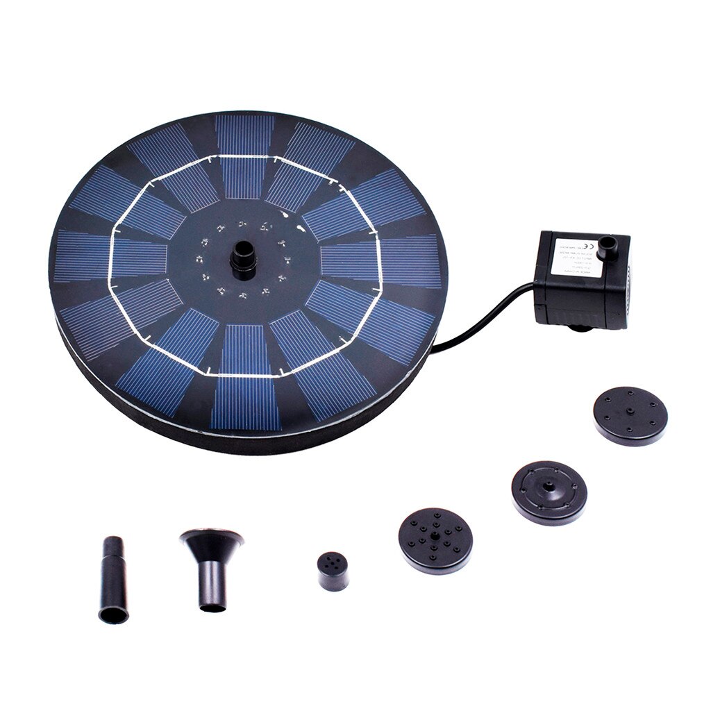 2.0w Solar Fountain Watering Kit Power Solar Pumps Pool Pond Submersible Waterfall Floating Solar Panel Water Fountain For Gard