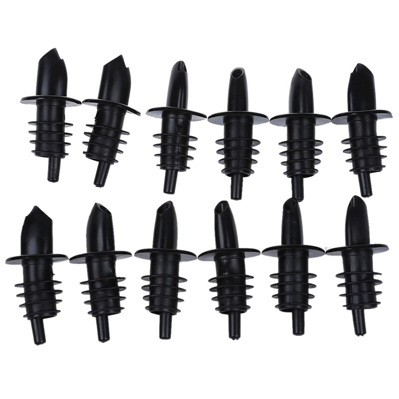 12 stuks plastic schenktuit voor sterke drank, bar, wijn, cocktails