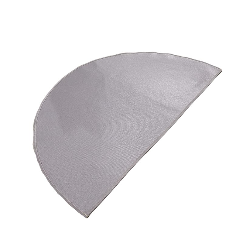 Tapis ignifuges (24 pouces * 42 pouces) pour devant la cheminée tapis de cheminée demi-rond tapis antidérapant pour poêle à bois