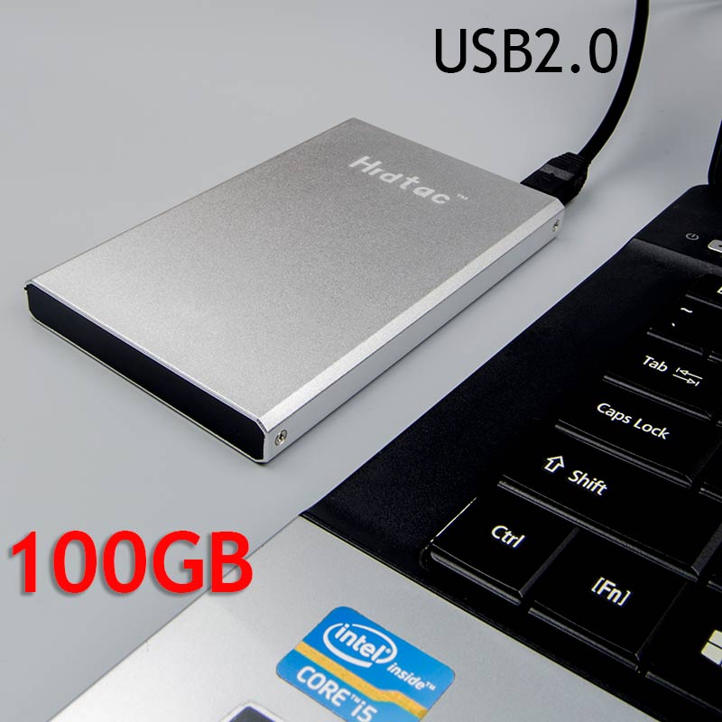 Hrdtac HDD 2.5" External Hard Drive 100GB Hard Disk hd externo disco duro USB 2.0 100GB HDD External HD Hard Disk for PC/Mac