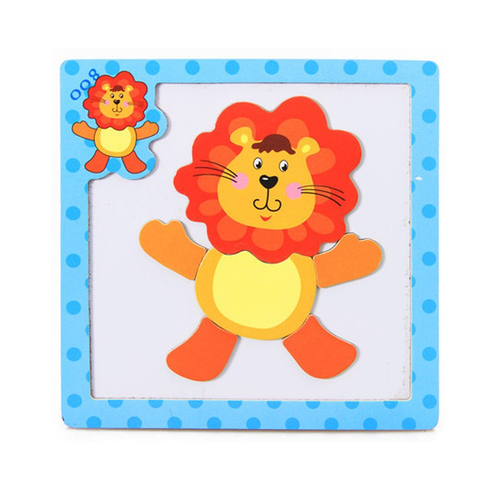 Kids Baby Wooden Wood Animal Cognition Puzzle Numbers Learning Educational Toy Cognition Puzzle Numbers education baby toys: E