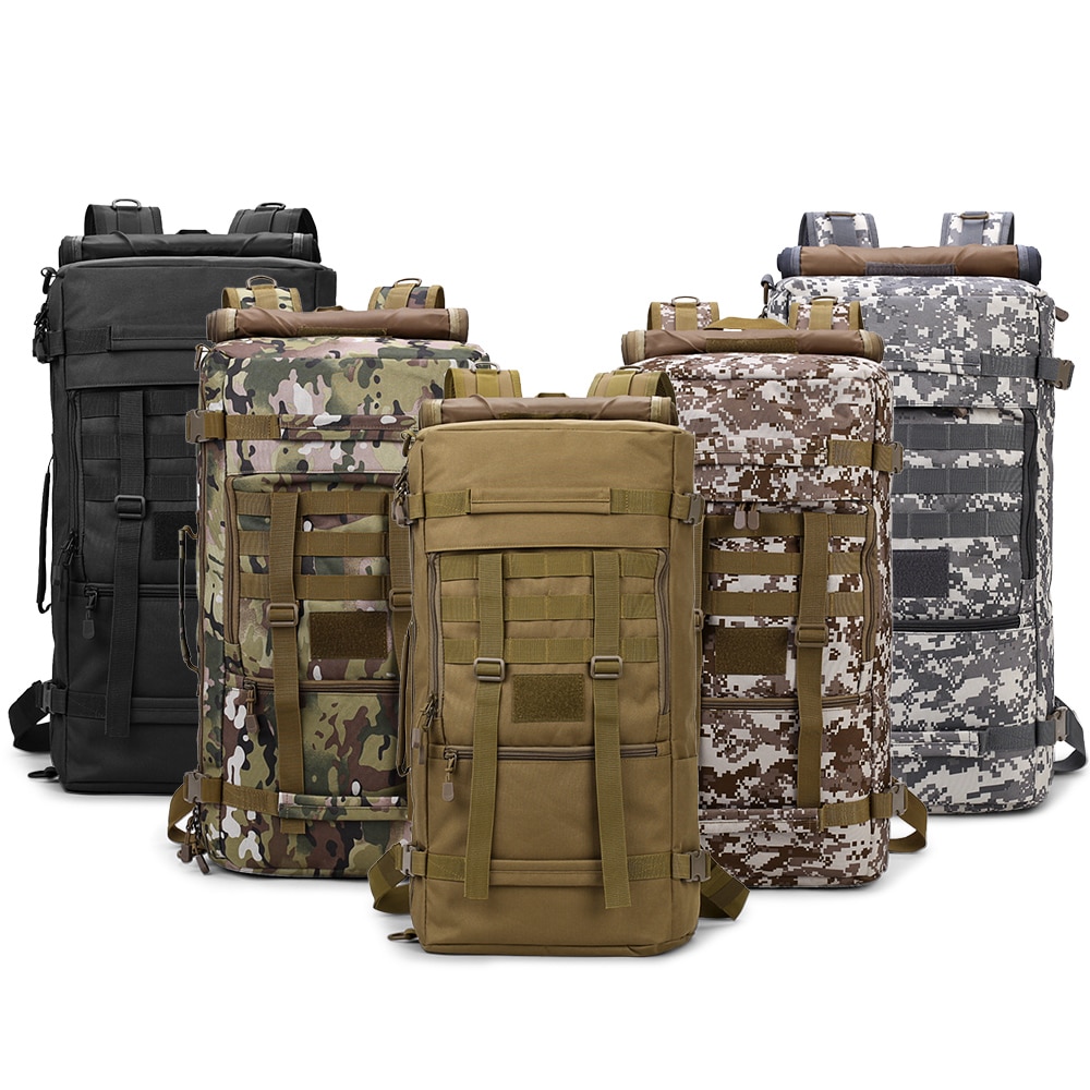 50L Camping Backpack Waterproof Travel Duffle Bag Women Men Sport Bag For Outdoor Sports Camping Hiking Mountaineering Backpack