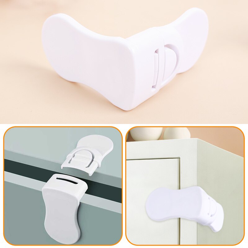 Door Cabinet Lock Plastic Protection Child Safety Cabinet Lock Baby Proof Security Protector Drawer Kids Safety Door Lock