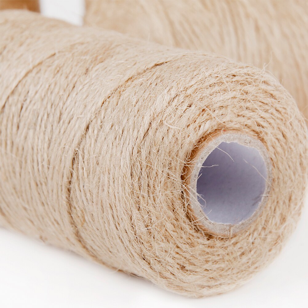 100M/Roll Strings Lights For Gardening Applications Jute Durable Craft Cord Natural Twine DIY Rope Best Arts