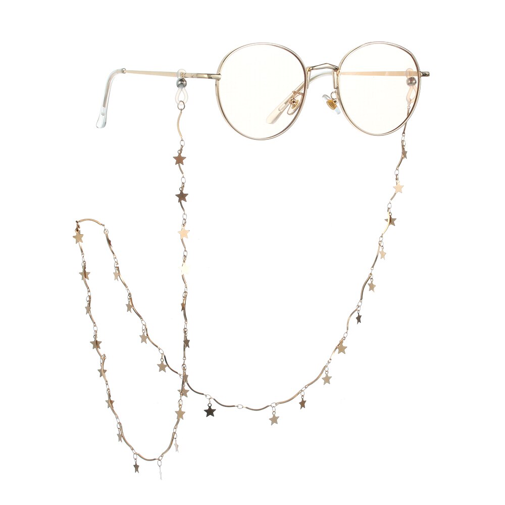 Porte-lunettes en métal antidérapant 1 pièce | Collier porte-lunettes de soleil, lunettes de lecture, lanière lunettes cordons support pour lunettes