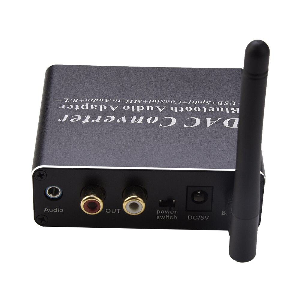 Audio Converter DAC Digital to Analog Audio Converter BT5.0 Chip HiFi Sound Wide Compatibility with Remote Controller