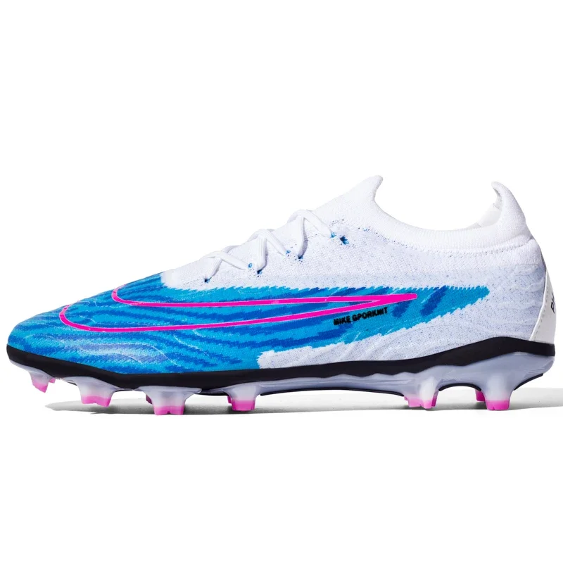 Soccer Shoes Men's Cleats Training Turf TF/FG Outdoor Indoor Football Boots Sneaker: SKY BLUE / 35