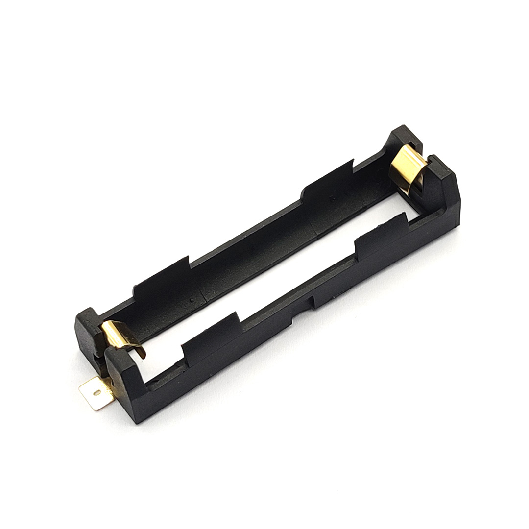 18650 Battery Holder Smd Smt Batteries Case Storage Box With Bronze Pins 18650 Hollow 1/2 Slot 18650 Rechargeable Battery Shell: WHITE