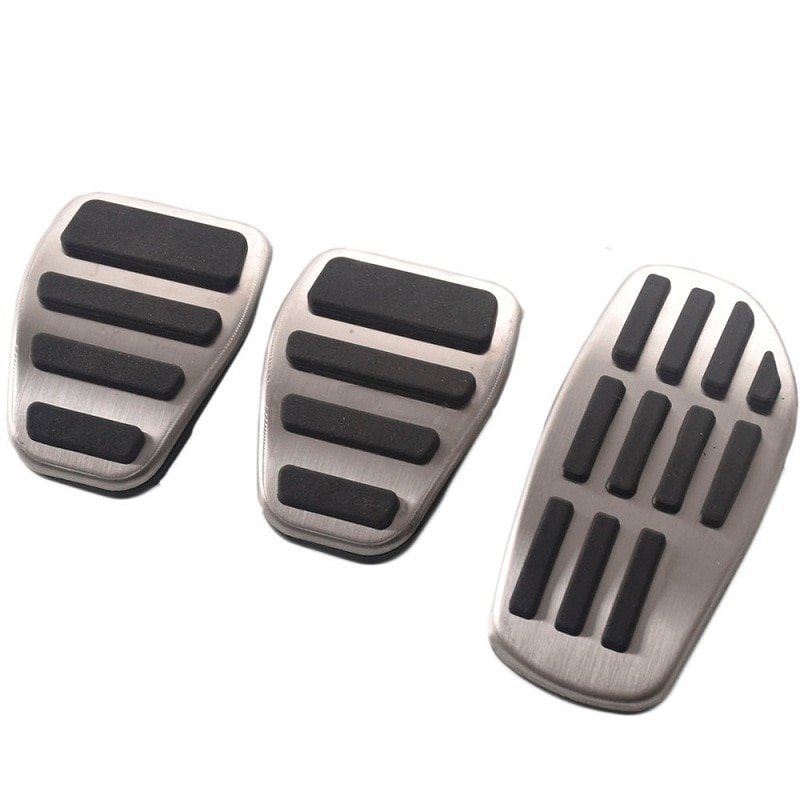 Stainless Steel Car MT Pedals Foot Pads Fuel Accelerator Brake Clucth Pedal Cover For DACIA DUSTER Accessories