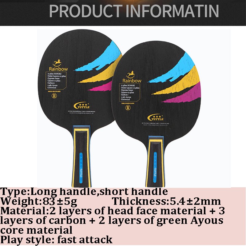 1PC Ping Pong Racket Blade CS FL Long Short Handle Table Tennis Paddle DIY Blade For Beginner Advanced Training