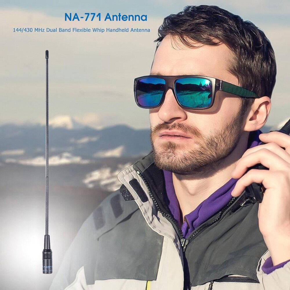 NA-771 SMA-M antena Flexible macho VHF/UHF 144/430MHz para TF-UV985 para BAOFENG VX-5R VX-6R Radio de dos vías