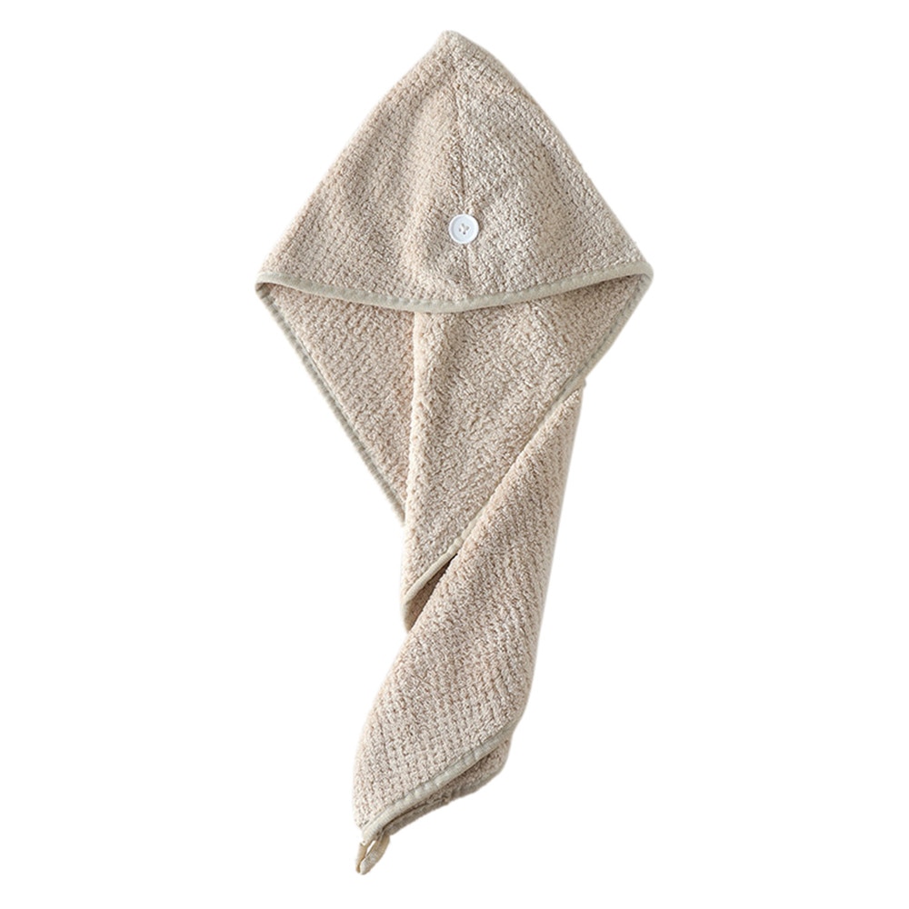 Baño y ducha adulto sombrero para baños Saunas y elástica de Coral banda tapa balneario pelo de secado rápido gorro de ducha con toalla A30712