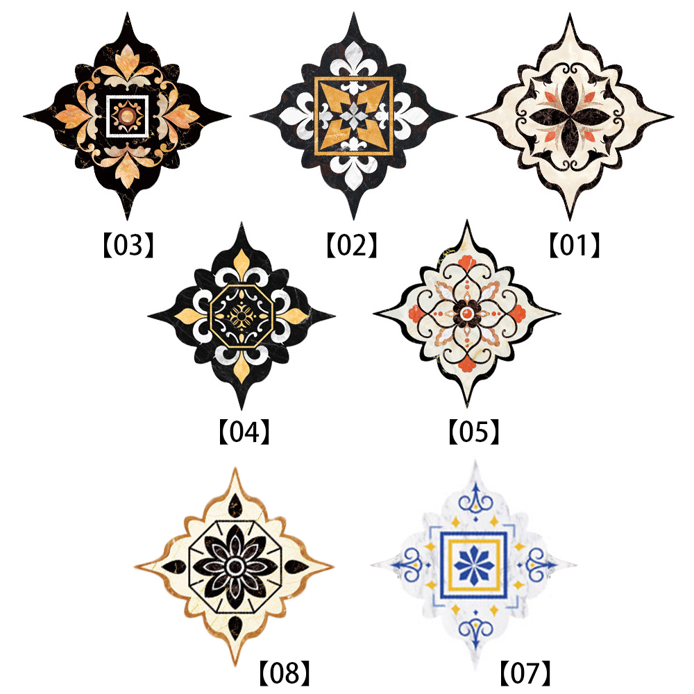 18pcs/Set Self Adhesive PVC Ceramic Tile Stickers Waterproof Wall Sticker Art Diagonal Floor Stickers Kitchen House Decoration
