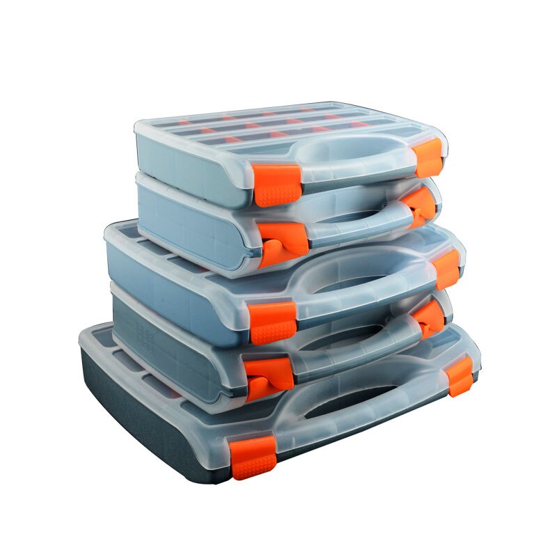 Repair Portable Tool Box Organizer Cabinet Waterproof Plastic Tools Box Caixa Organizadora Screw Storage EA60GX