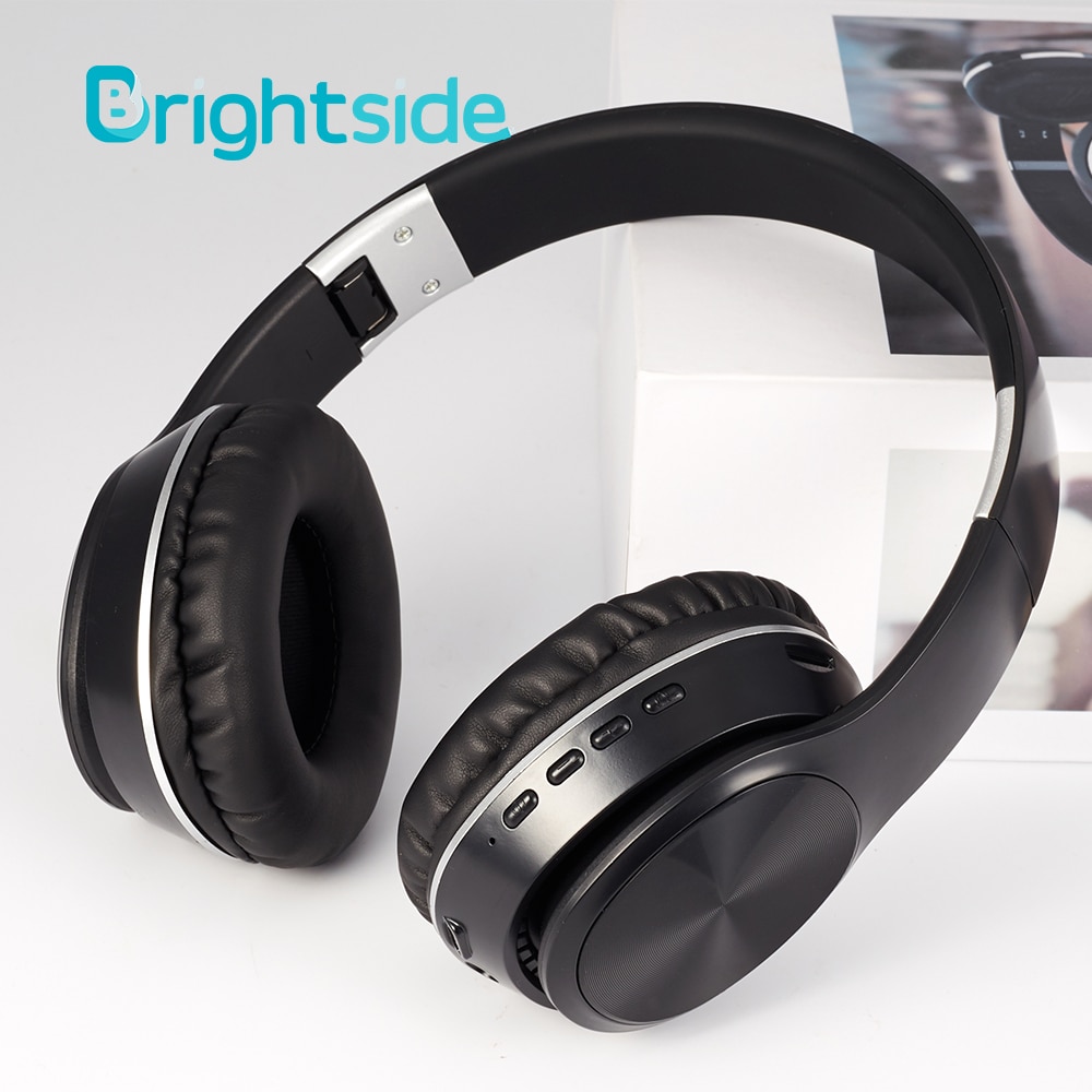 Brightside Wireless Headphones Bluetooth Headset Foldable Earphone Deep Bass Headphones With Mic TF Card For Ipad Mobile Phone