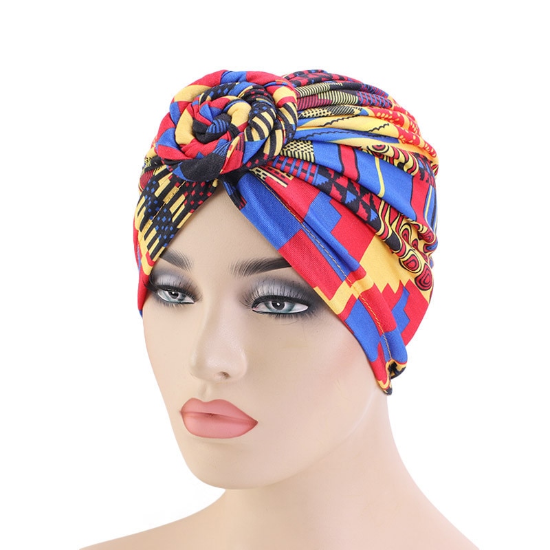Trendiga bohemien tryckt tallrik blomma hijab kepsar afrika wrap huvud turban hatt redo att bära inre hijabs för kepsar turbante motorhuv