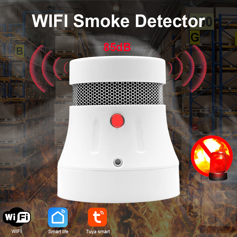 Cpvan Tuya Wifi Rookmelder 3 Jaar Levensduur Batterij Rookmelder Sensor Smart Home Security System Fire Alarm Detector Sensor