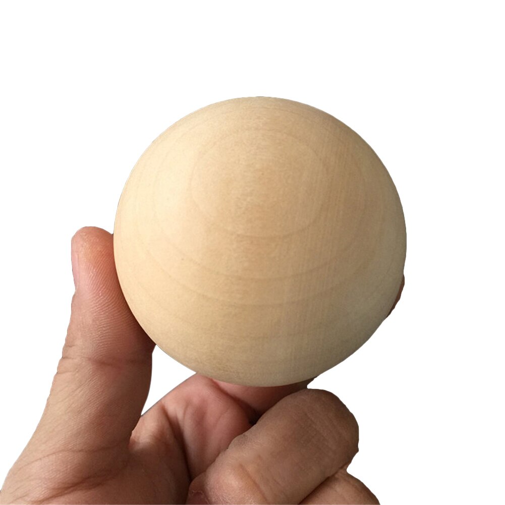 Solid Wooden Round Ball Manual DIY Accessories Wooden Colorful Big Painted Ball Decoration