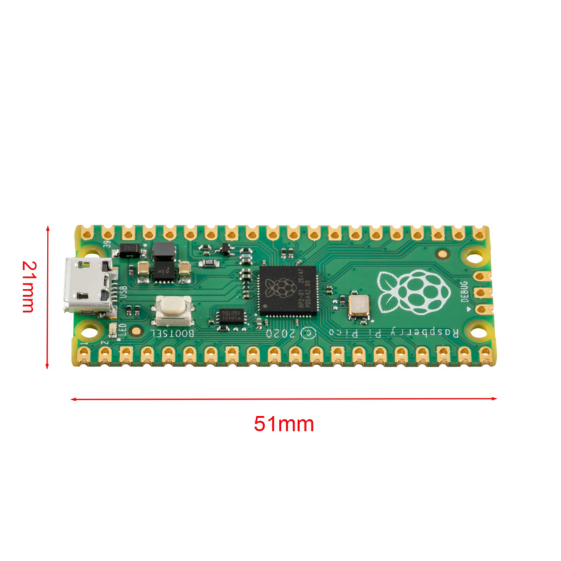 Official Raspberry Pi Pico Board RP2040 dual core 264KB ARM low-power microcomputer Cortex-M0+processor supports Python