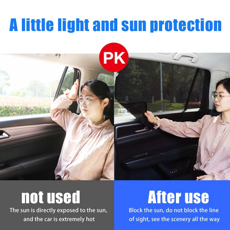 Magnetische Auto Zonneklep Anti-ultraviolet Autoraam Schaduw Gordijn Zijruit Mesh Schaduw Auto-onderdelen Interieur