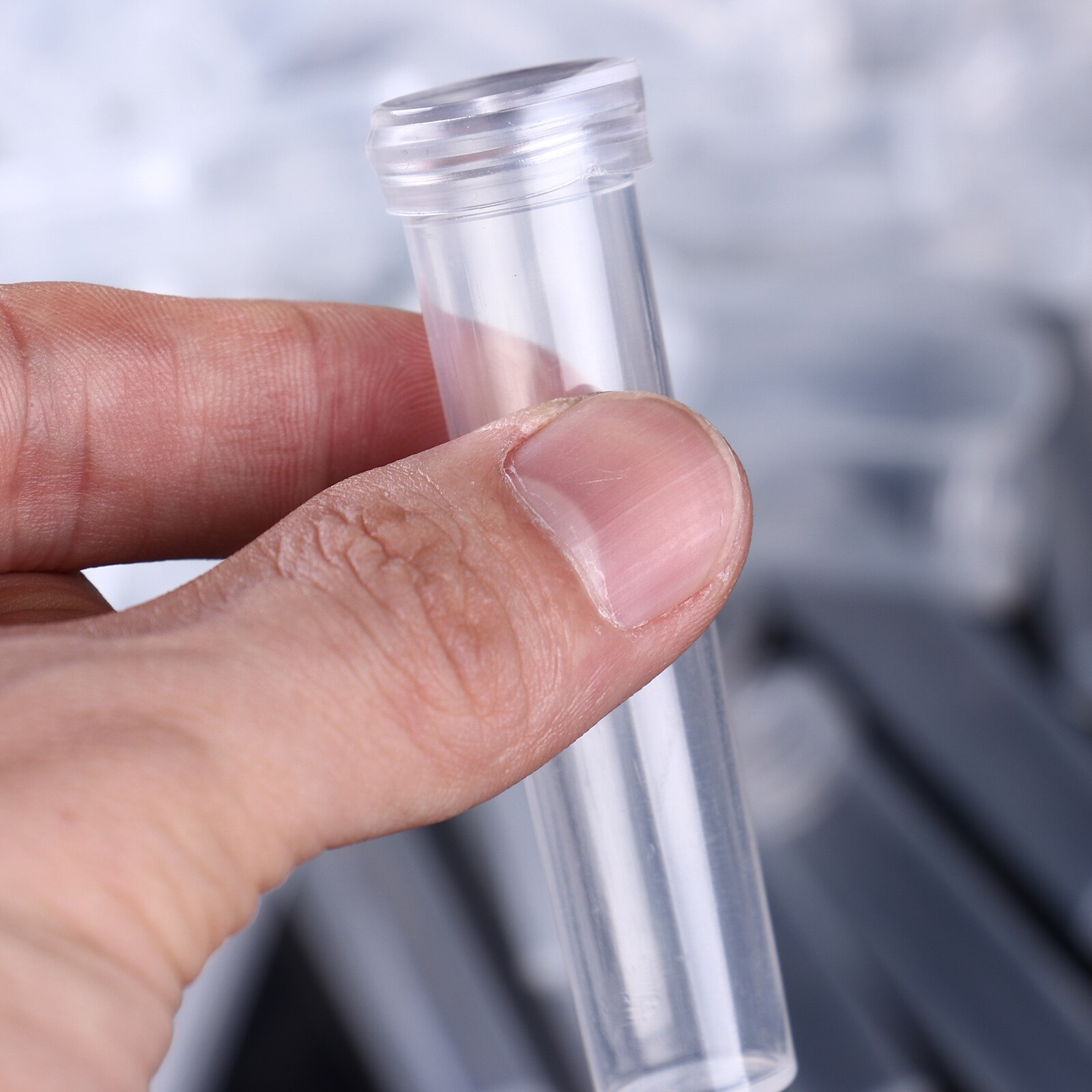 Tubo per vaso di fiori bottiglie di plastica trasparenti tubi di acqua floreali fiale per arrangiamenti di nutrizione floreale con tappi decorazioni per giardino domestico