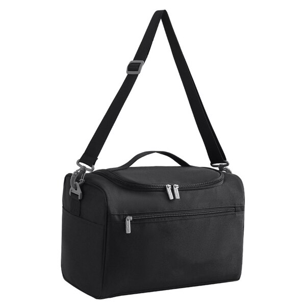 Bolsa de viaje con separación de ropa seca y húmeda, bolsa para la noche de fin de semana, bolsa para maleta, cubos de embalaje resistentes al agua para mujer, accesorios para equipaje y ropa: Black