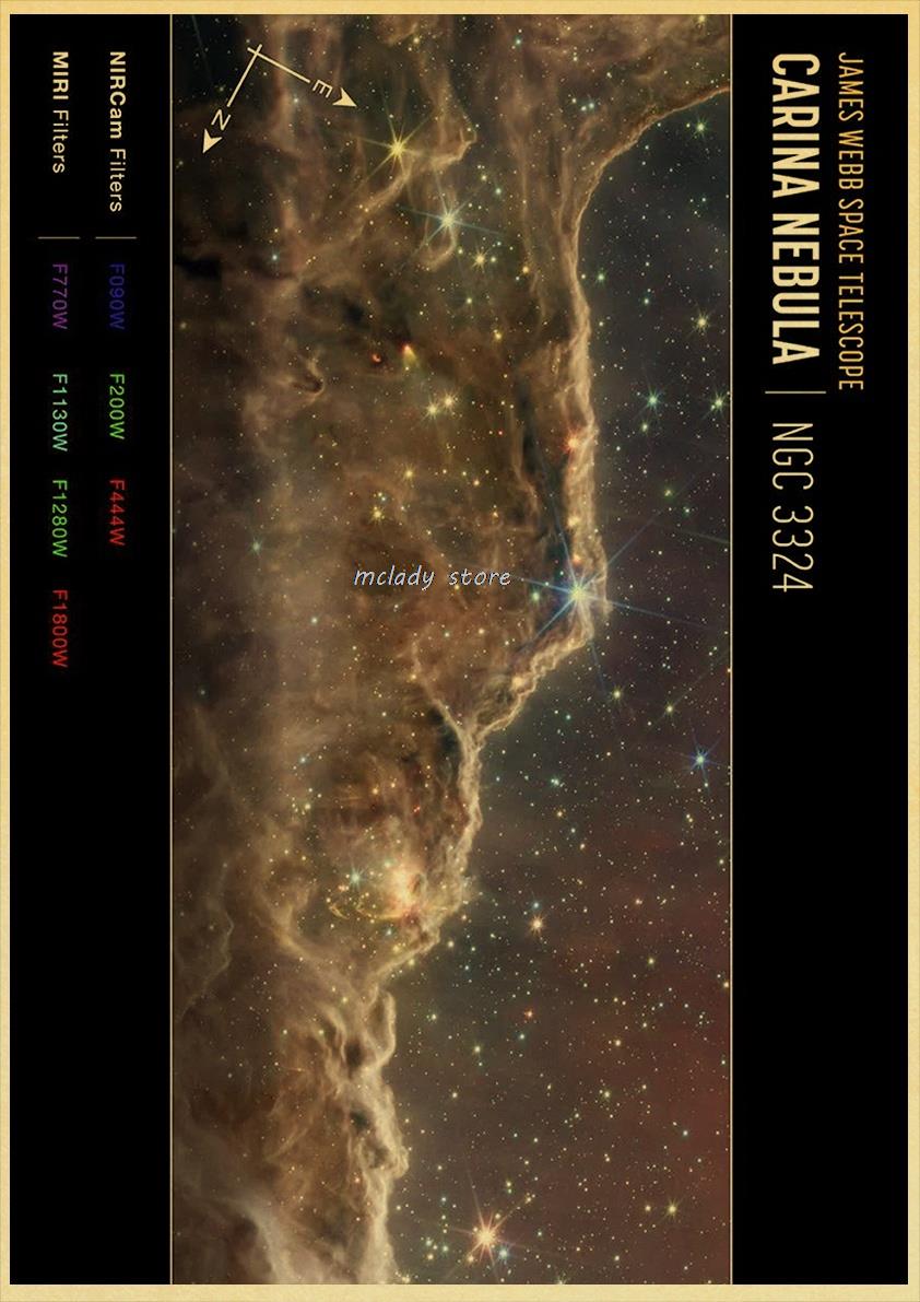 Plakater for verdensrommet stjernehimmelen rom galaksedekor solsystemet planet univers vintage kraftkunst veggmaleri: Svart / 12 x 16