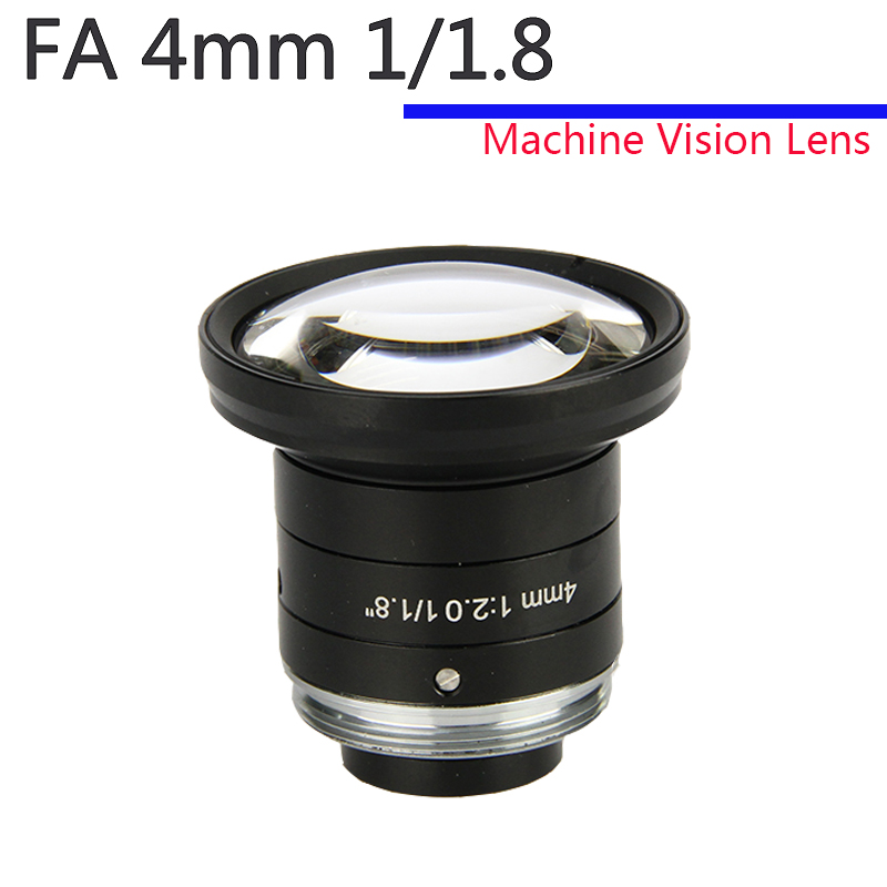 5MP F2.0 1/1.8Inch C Mount Manual Iris Lens 4mm 6mm 8mm 12mm 16mm 25mm 35mm 50mm 75mmFixed Focal Lightweight Machine Vision Lens