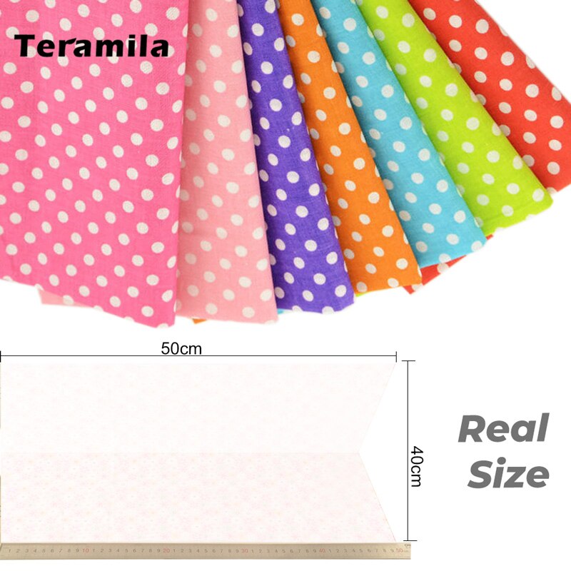 Teramila 7 Uds 40x50cm DIY Patchwork tela de algodón telas de tejidos acolchados de costura coser tela mantel hecho a mano: 313